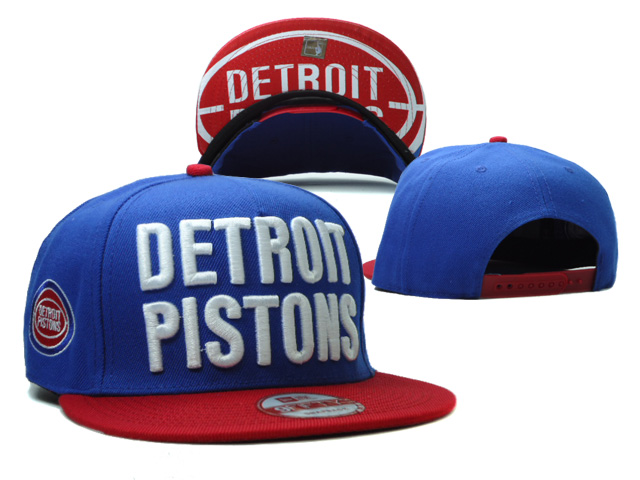 NBA Detroit Pistons NE Snapback Hat #07